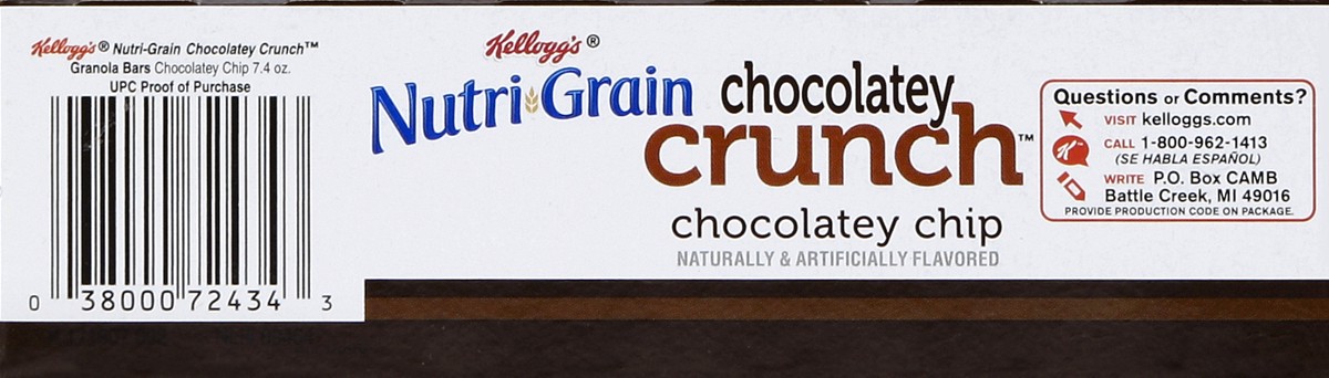 slide 4 of 6, Nutrigrain Granola Bars, Chocolatey Chip, 5 ct; 1.48 oz