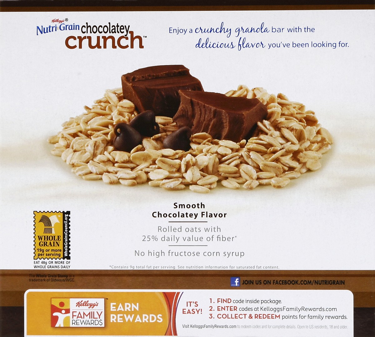 slide 6 of 6, Nutrigrain Granola Bars, Chocolatey Chip, 5 ct; 1.48 oz