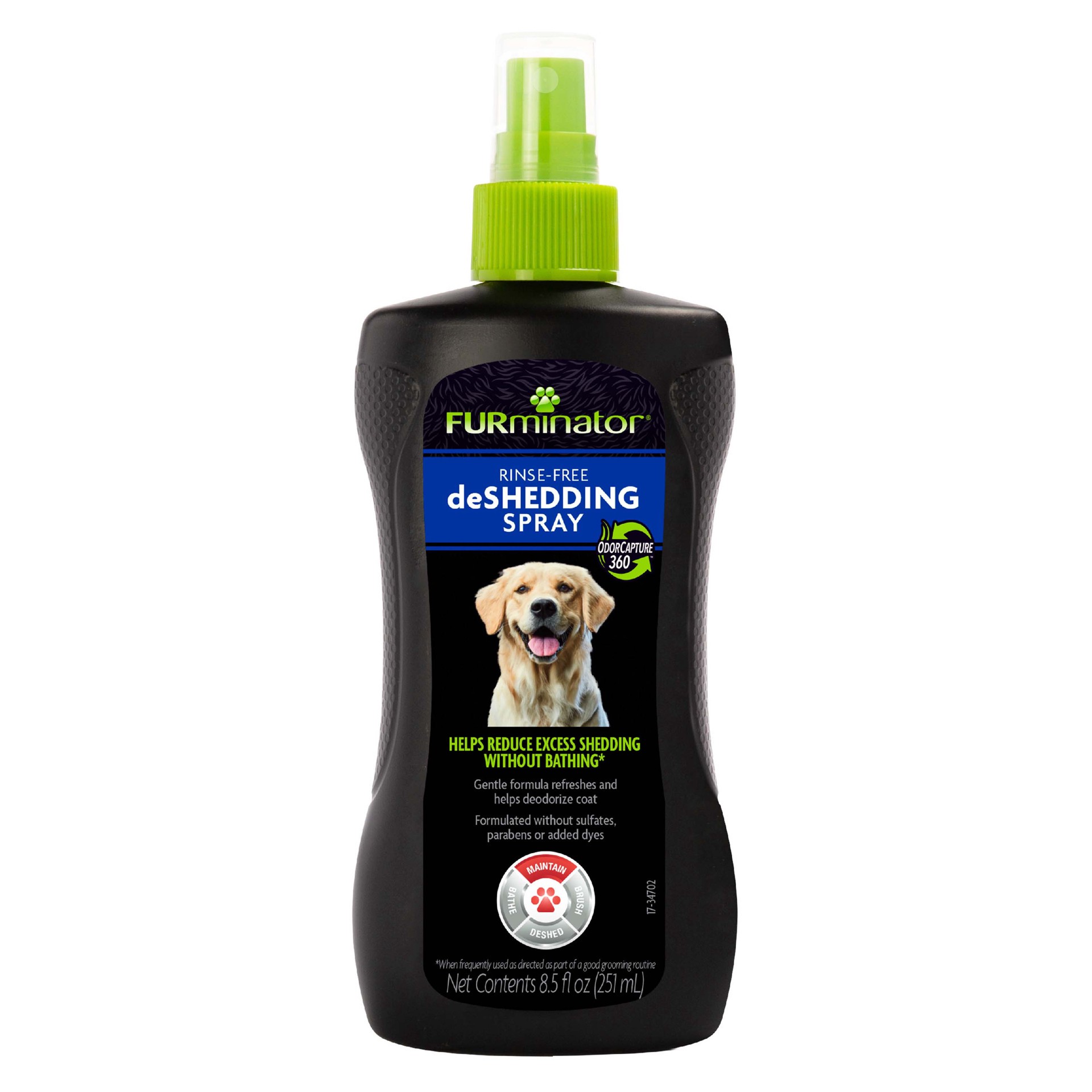 slide 1 of 7, FURminator® Rinse-Free Deshedding Spray, 0.65 lb