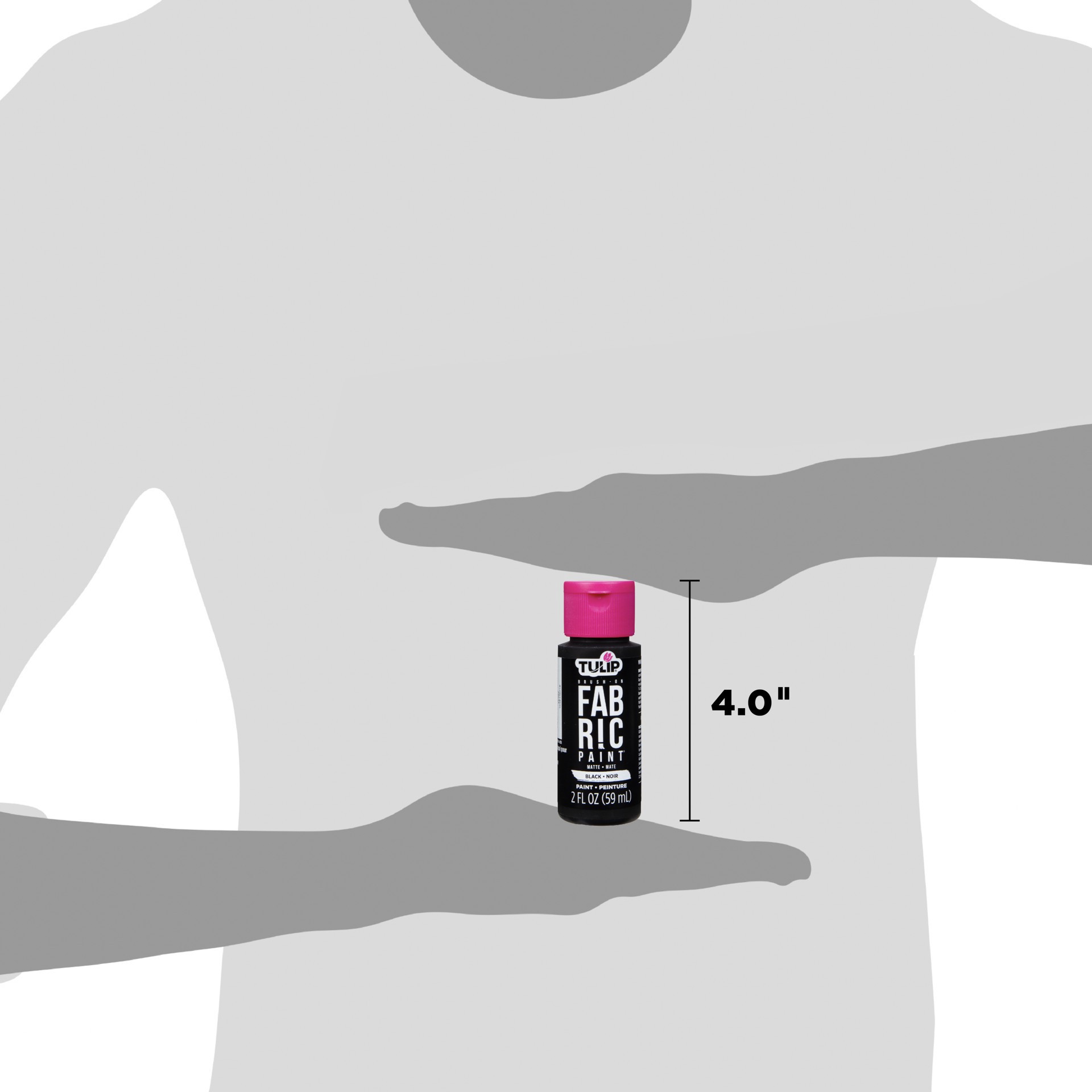 slide 3 of 5, Tulip Matte Brush-On Fabric Paint, 2 fl oz