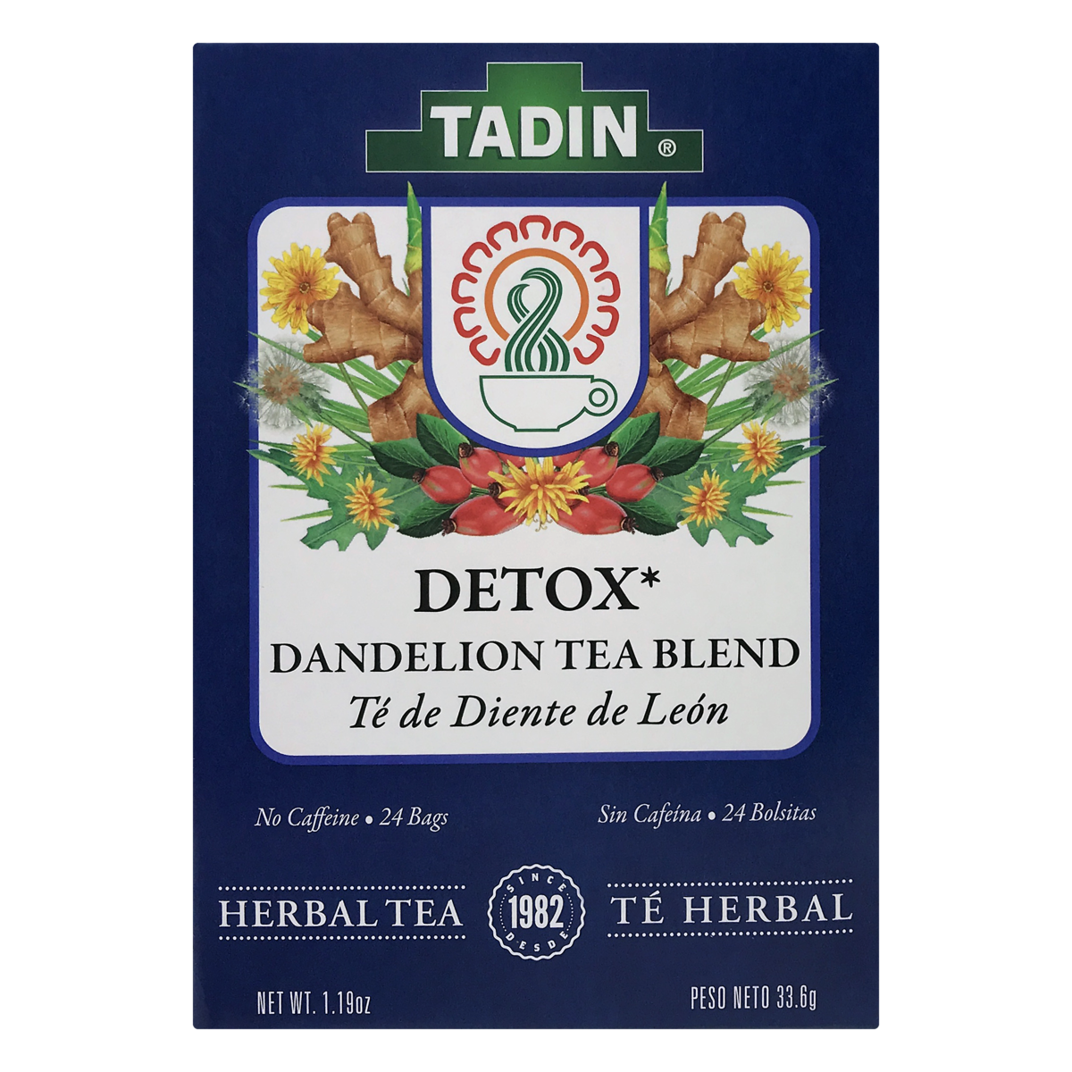 slide 1 of 1, Tadin Herb And Tea Caffeine Free Detox, 24 ct