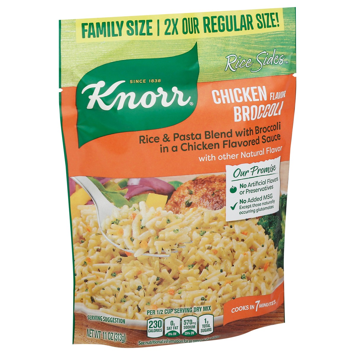 slide 4 of 9, Knorr Family Size Chicken Flavor Rice Sides 11 oz, 11 oz