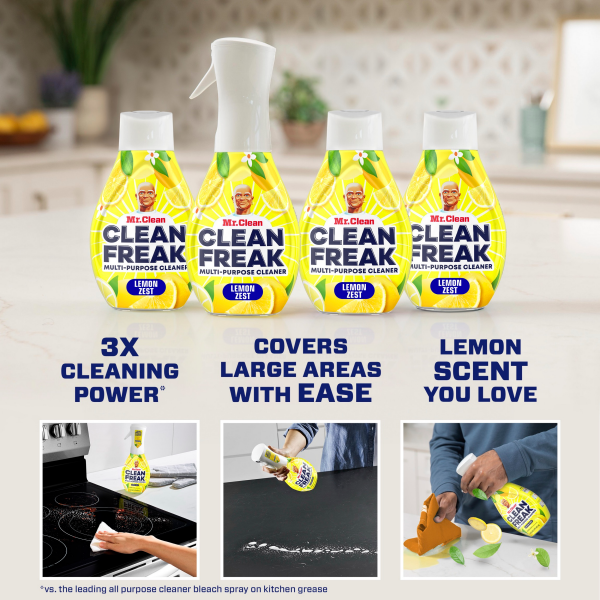 slide 6 of 25, Mr. Clean Mr. Clean Clean Freak All Purpose Cleaner Spray, Multi-Surface Cleaning, AB Citrus, 16oz, 16 oz