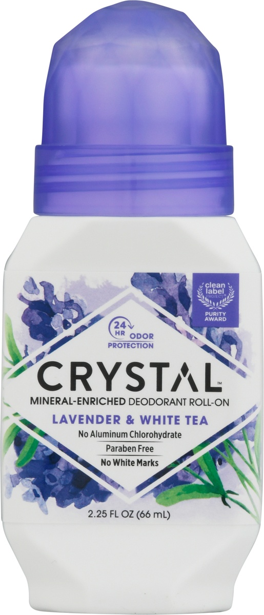 slide 8 of 10, Crystal Essence Lavender & White Tea Mineral Deodorant, 2.25 fl oz