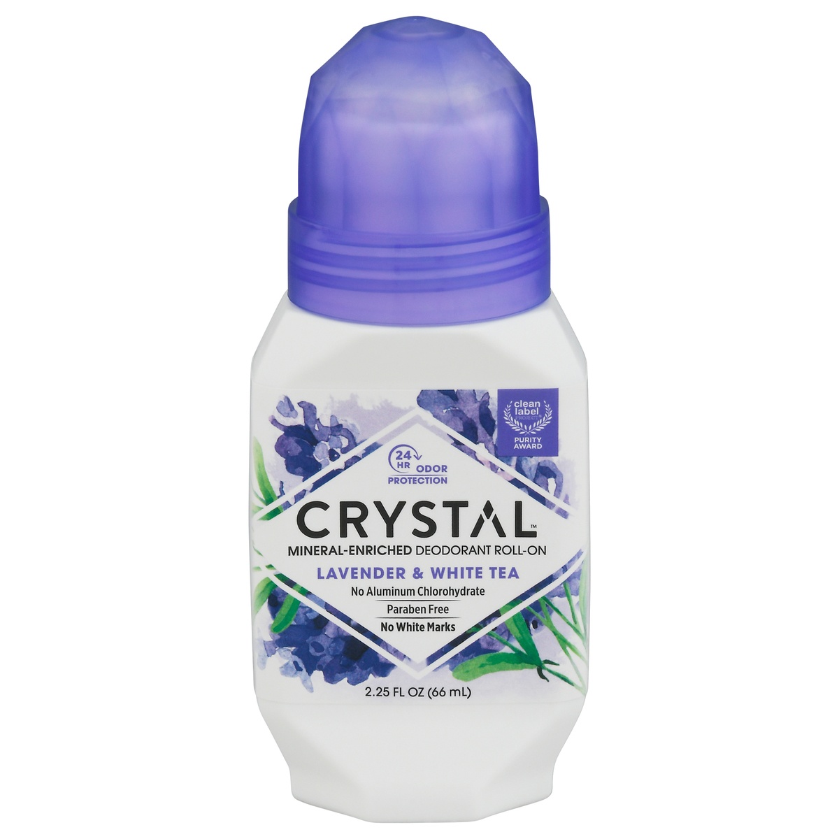 slide 1 of 10, Crystal Essence Lavender & White Tea Mineral Deodorant, 2.25 fl oz