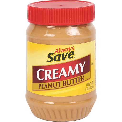 slide 1 of 1, Always Save Creamy Peanut Butter, 1 lb