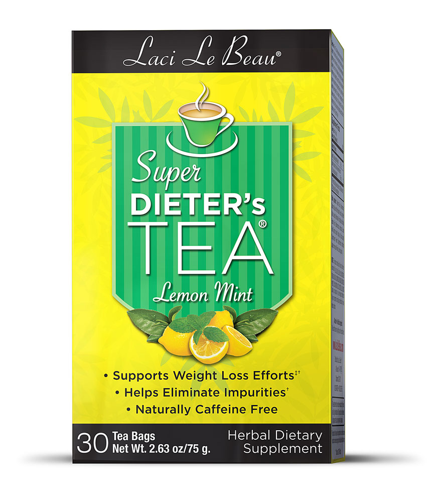 slide 1 of 4, Laci Le Beau Super Dieter's Tea, Lemon Mint, Caffeine Free, Bags, 30 ct
