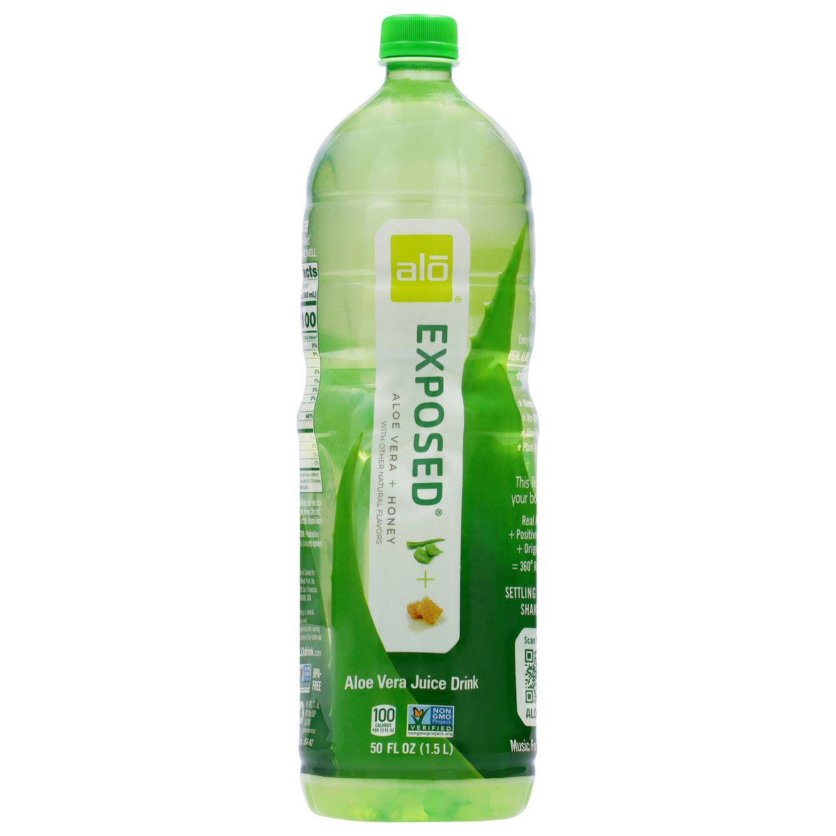 slide 2 of 4, ALO Exposed ALOevera + Honey ALOe Vera Juice Drink 50 fl oz, 50 fl oz