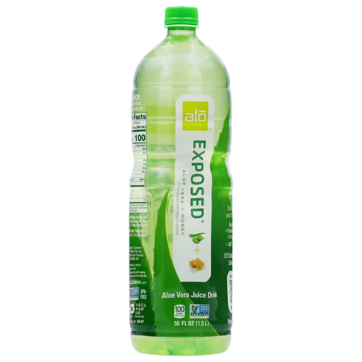 slide 3 of 4, ALO Exposed ALOevera + Honey ALOe Vera Juice Drink 50 fl oz, 50 fl oz