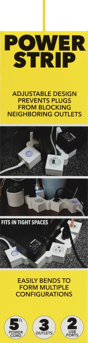 slide 4 of 4, True Tech Power Strip 1 ea, 1 ct