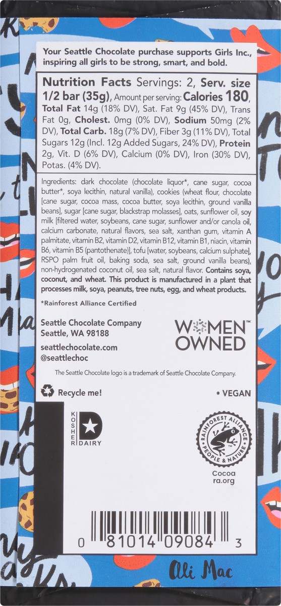 slide 2 of 9, Maeve Dark Chocolate Thank You Truffle Bar 2.5 oz, 2.5 oz