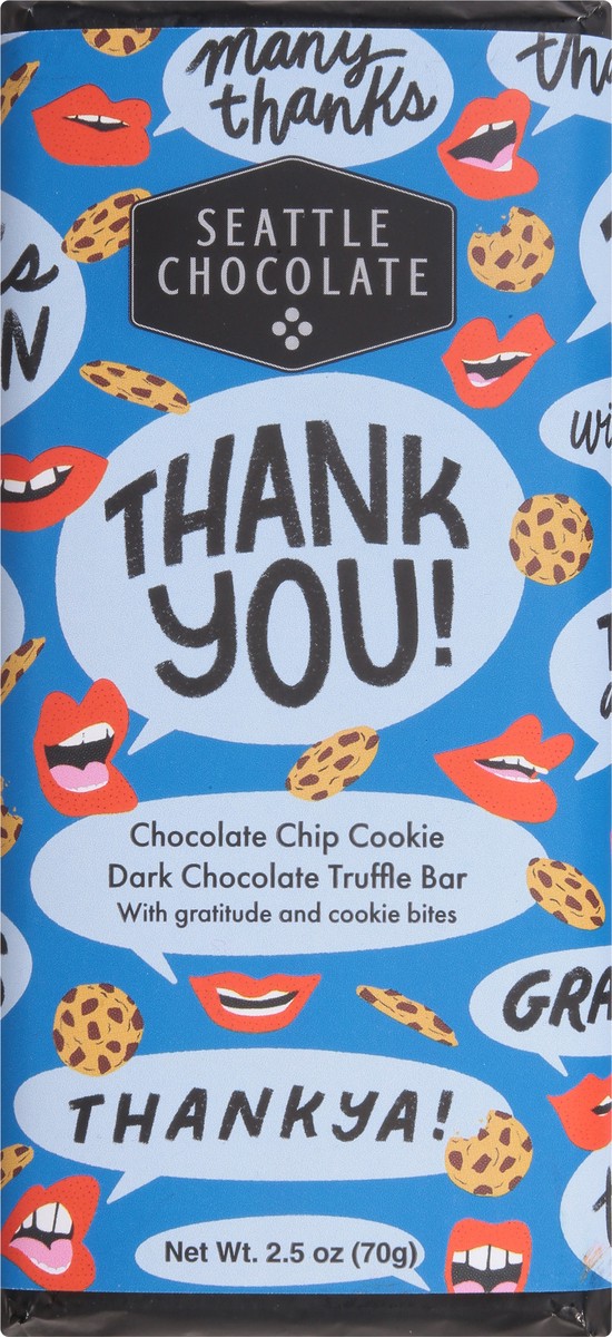 slide 4 of 9, Maeve Dark Chocolate Thank You Truffle Bar 2.5 oz, 2.5 oz