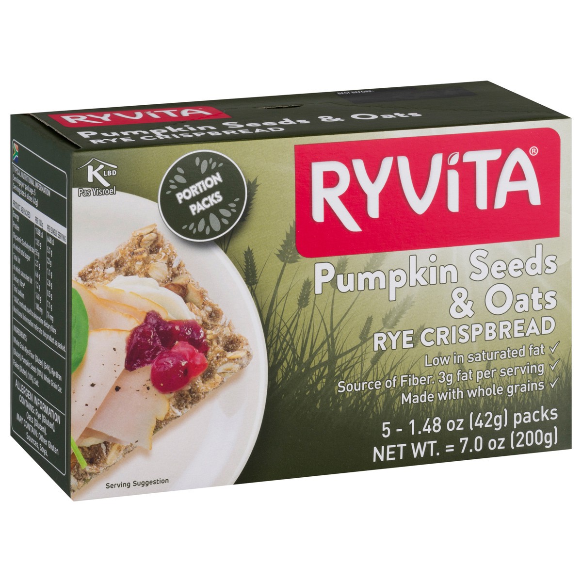 slide 11 of 12, Ryvita Rye Pumpkin Seeds & Oats Crispbread 5 ea, 5 ct