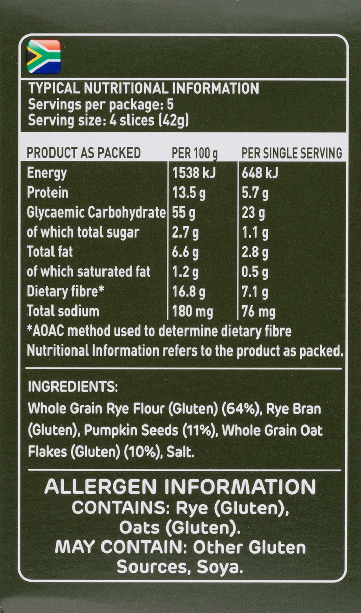 slide 5 of 12, Ryvita Rye Pumpkin Seeds & Oats Crispbread 5 ea, 5 ct