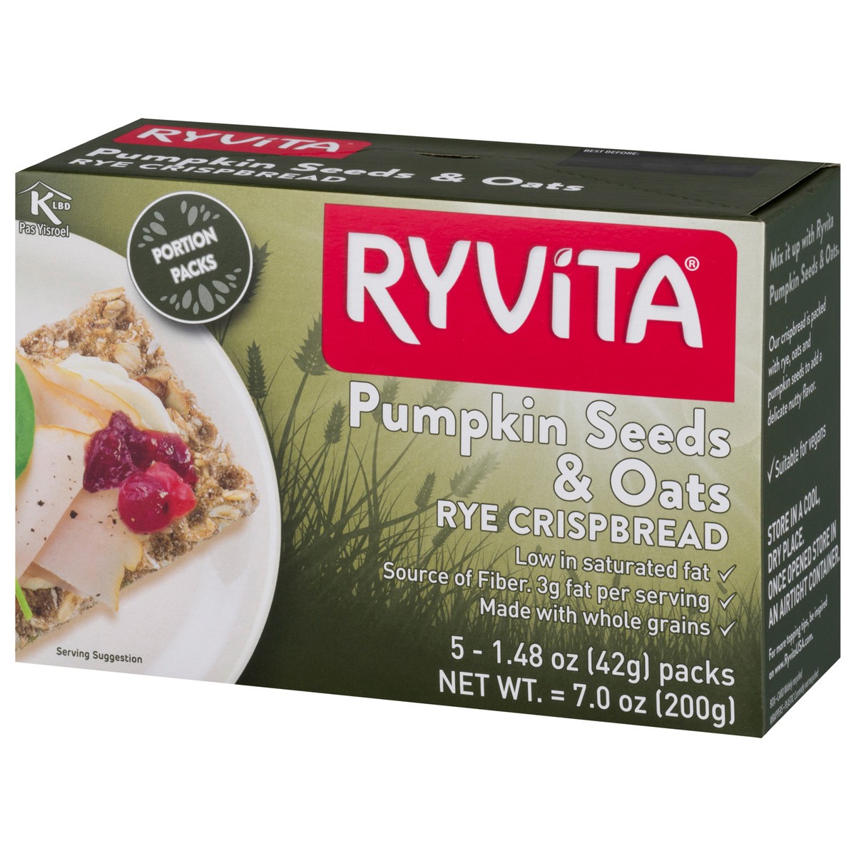 slide 12 of 12, Ryvita Rye Pumpkin Seeds & Oats Crispbread 5 ea, 5 ct