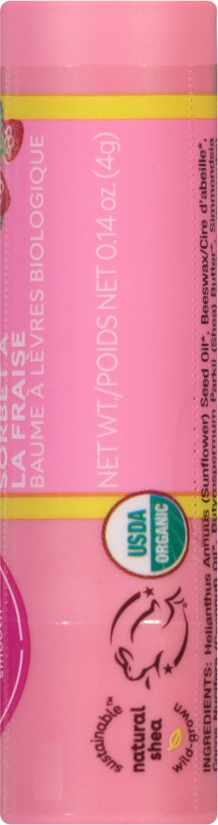 slide 9 of 13, eos Organic Strawberry Sorbet Lip Balm 0.14 oz, 0.14 oz