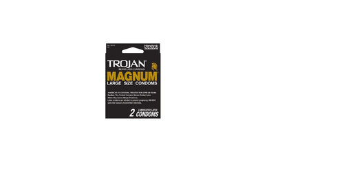 slide 1 of 1, Trojan Magnum Large Condom, 2 ct