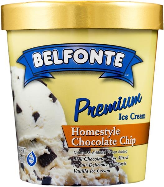 slide 1 of 1, Belfonte Premium Chocolate Chip, 16 oz