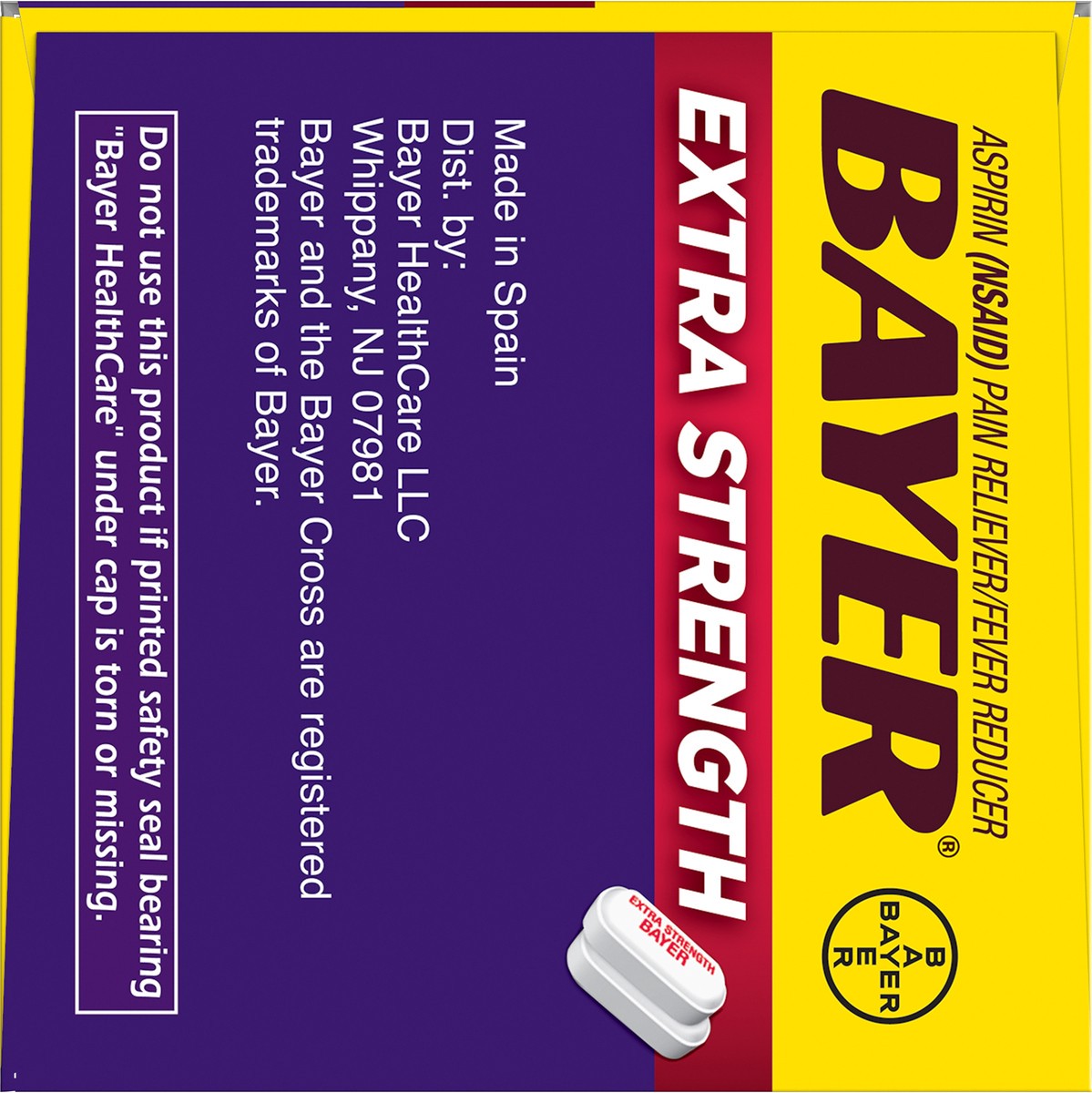 slide 6 of 6, Bayer Extra Strength Aspirin, 100 ct