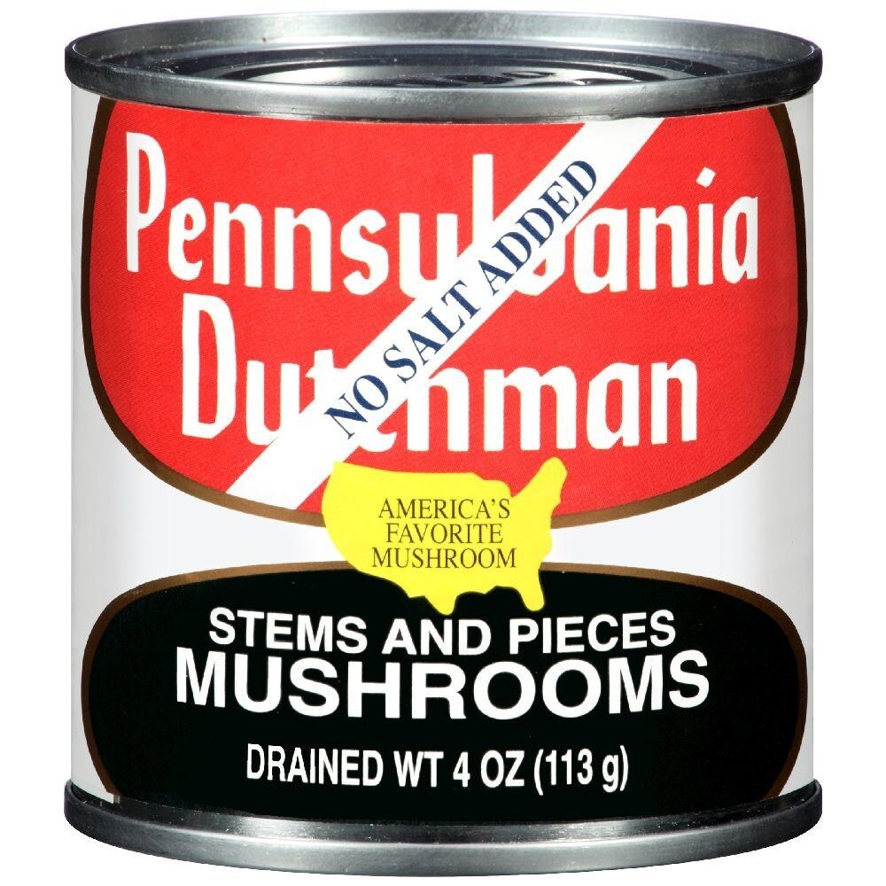 slide 1 of 6, Pennsylvania Dutchman No Salt Added Mushroom Stems And Pieces, 4 oz