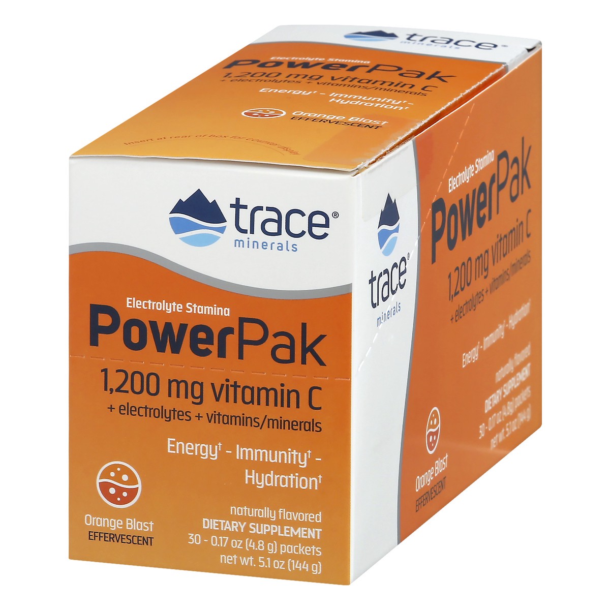 slide 3 of 9, Trace Minerals Electrolyte Stamina Power Pak Orange Single Packet, 1 ct