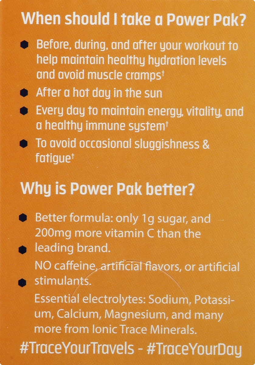 slide 5 of 9, Trace Minerals Electrolyte Stamina Power Pak Orange Single Packet, 1 ct