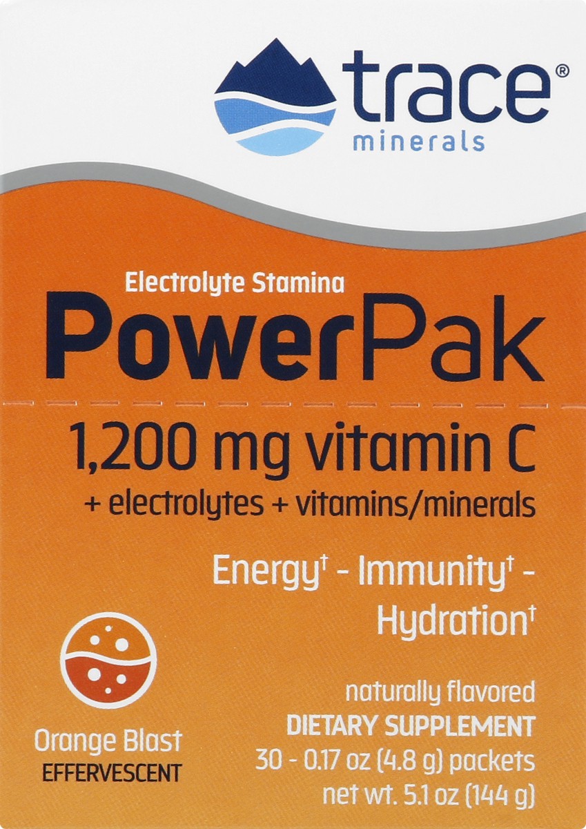 slide 6 of 9, Trace Minerals Electrolyte Stamina Power Pak Orange Single Packet, 1 ct