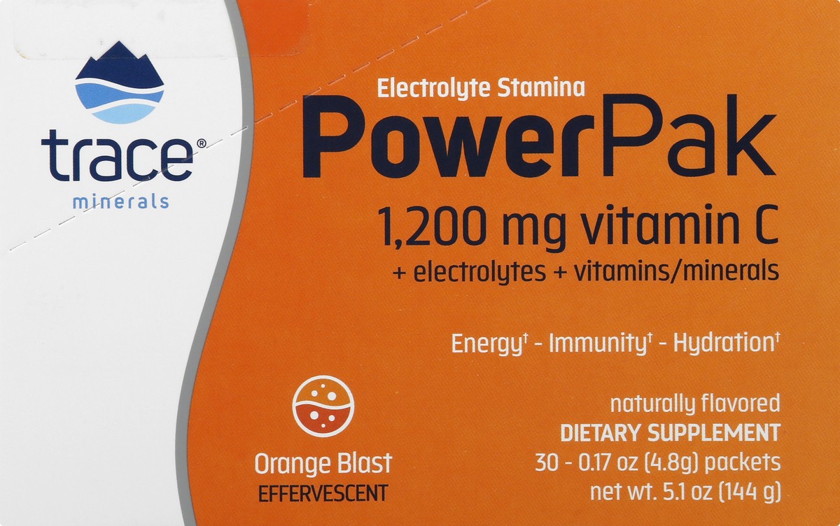 slide 8 of 9, Trace Minerals Electrolyte Stamina Power Pak Orange Single Packet, 1 ct