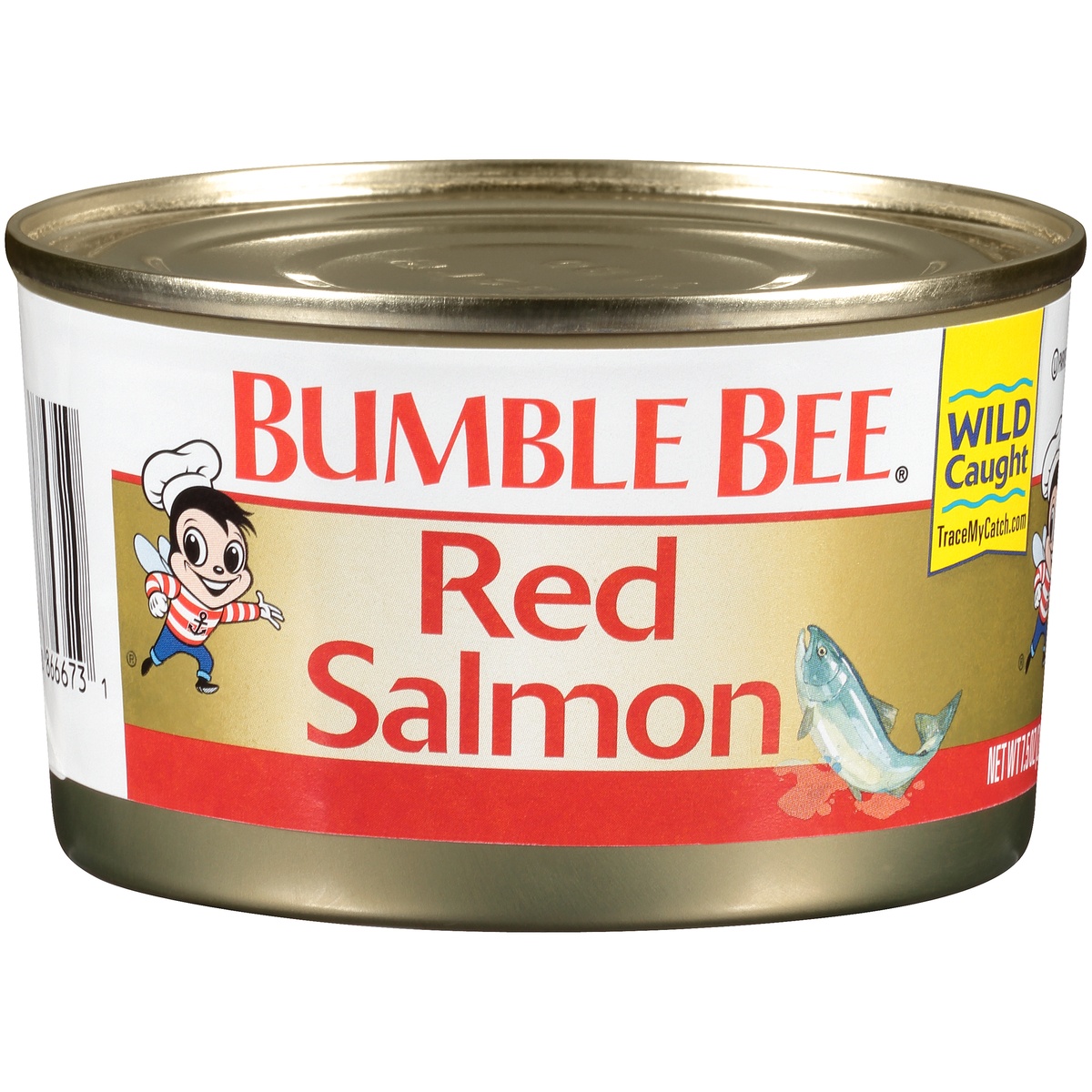 slide 1 of 9, Bumble Bee Red Salmon 7.5 oz. Can, 7.5 oz