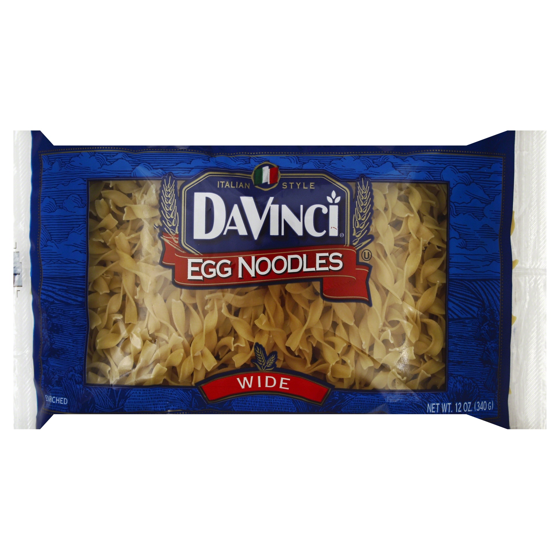 slide 1 of 1, DaVinci Wide Egg Noodles, 12 oz