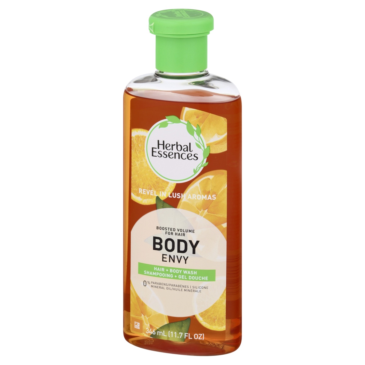 slide 3 of 10, Herbal Essences Body Envy Citrus Essences Hair + Body Wash 346 ml, 11.7 oz