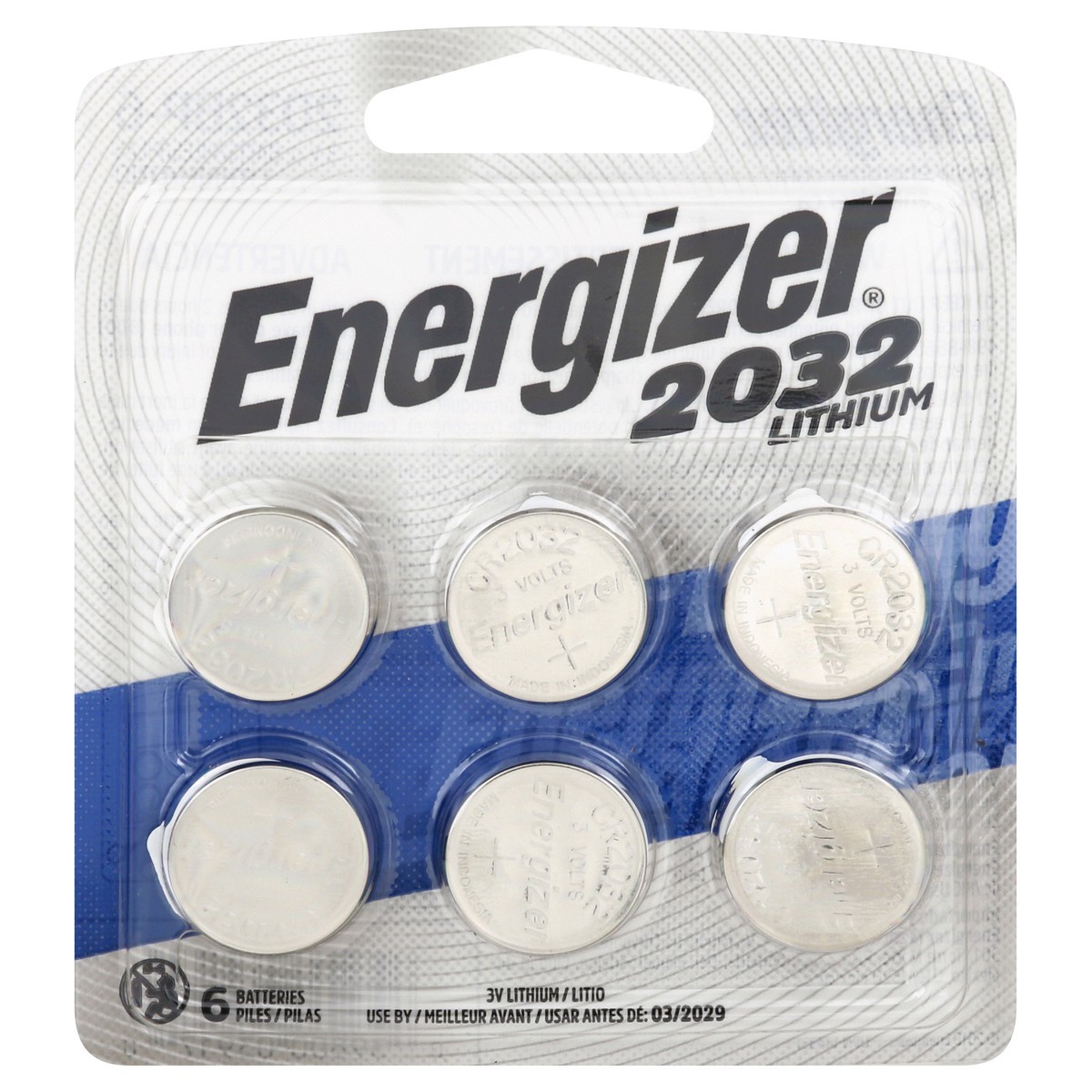 slide 1 of 8, Energizer 2032 Lithium 3V Batteries, 6 ct