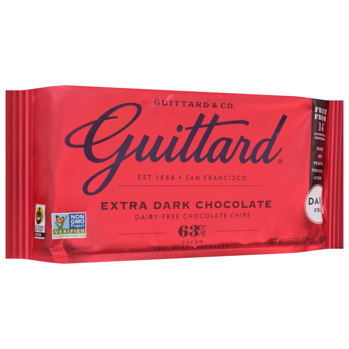 slide 2 of 9, Guittard Dairy Free Extra Dark Chocolate 11.5 oz, 11.5 oz