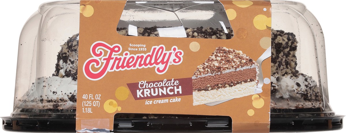 slide 9 of 11, Friendly's Chocolate Krunch Chocolate Ice Cream Cake - 40 Fl Oz, 40 oz