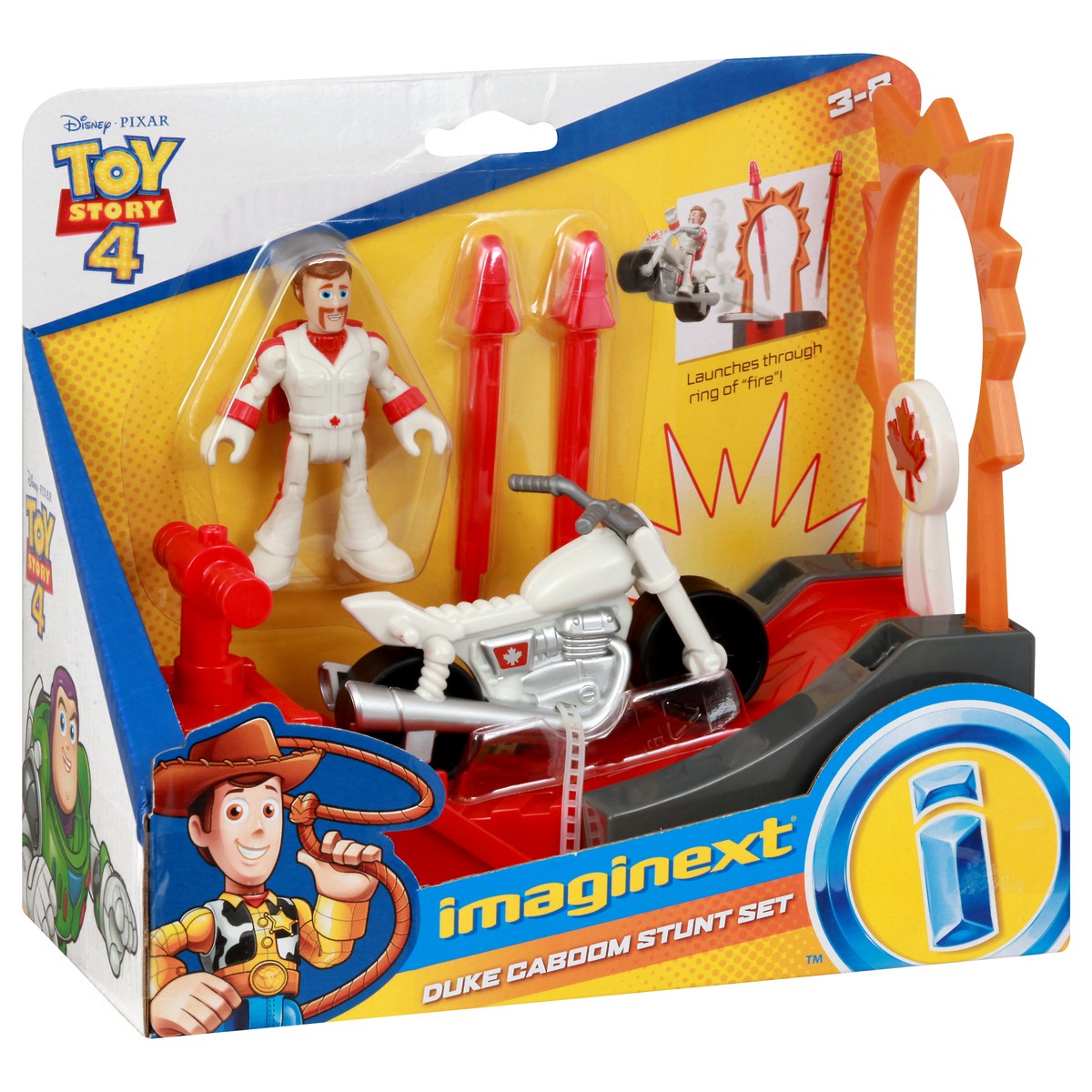 slide 2 of 10, Fisher-Price Imaginext Disney Pixar Toy Story Duke Caboom Stunt Set, 1 ct