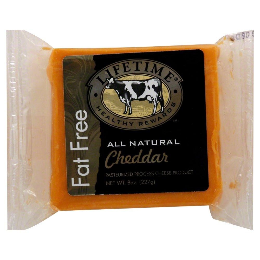 slide 1 of 1, Lifetime Fat Free Pasteurized Process Cheddar Cheese Product, 8 fl oz