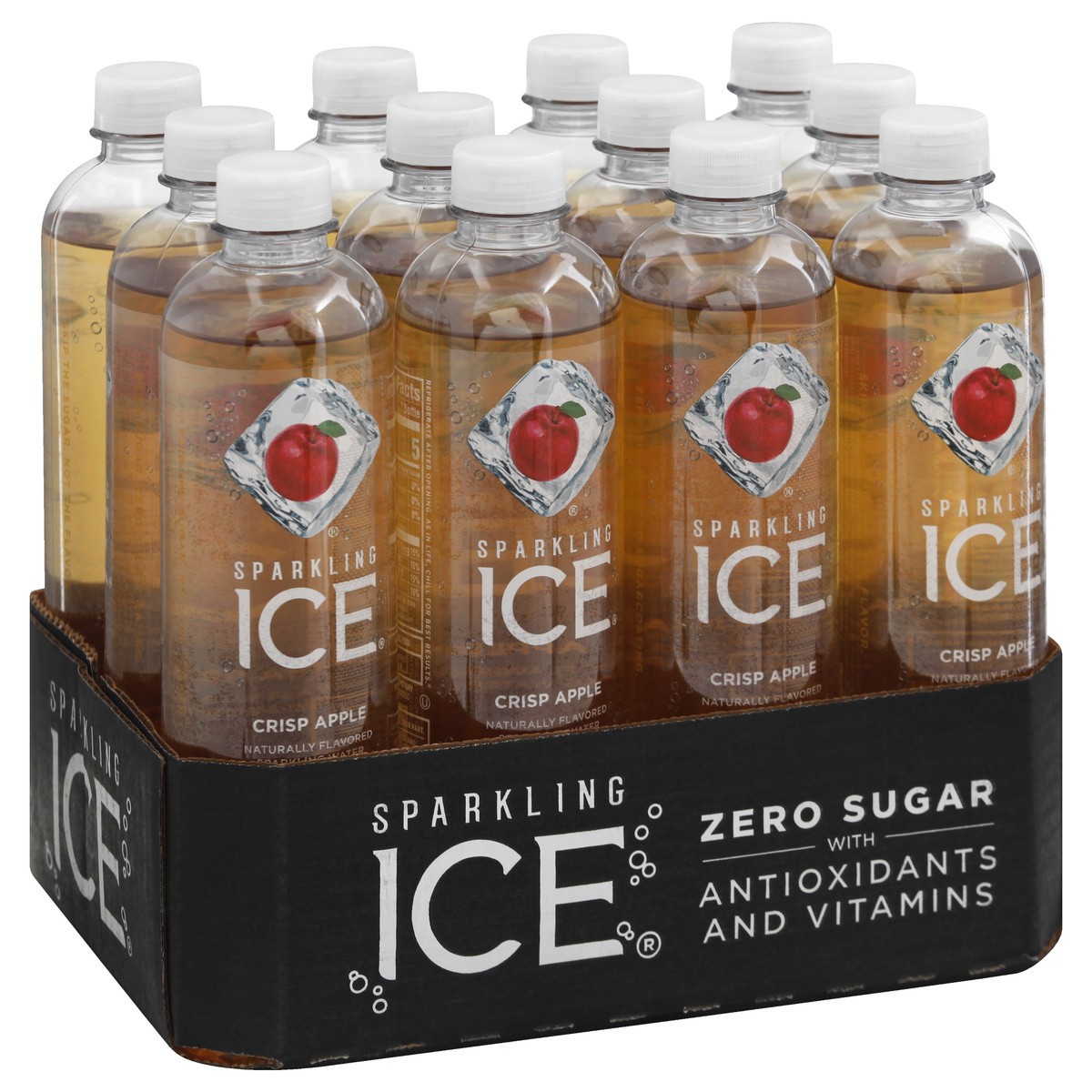 slide 2 of 10, Sparkling ICE Crisp Apple, 17 Fl Oz Bottle (Pack of 12), 204 fl oz