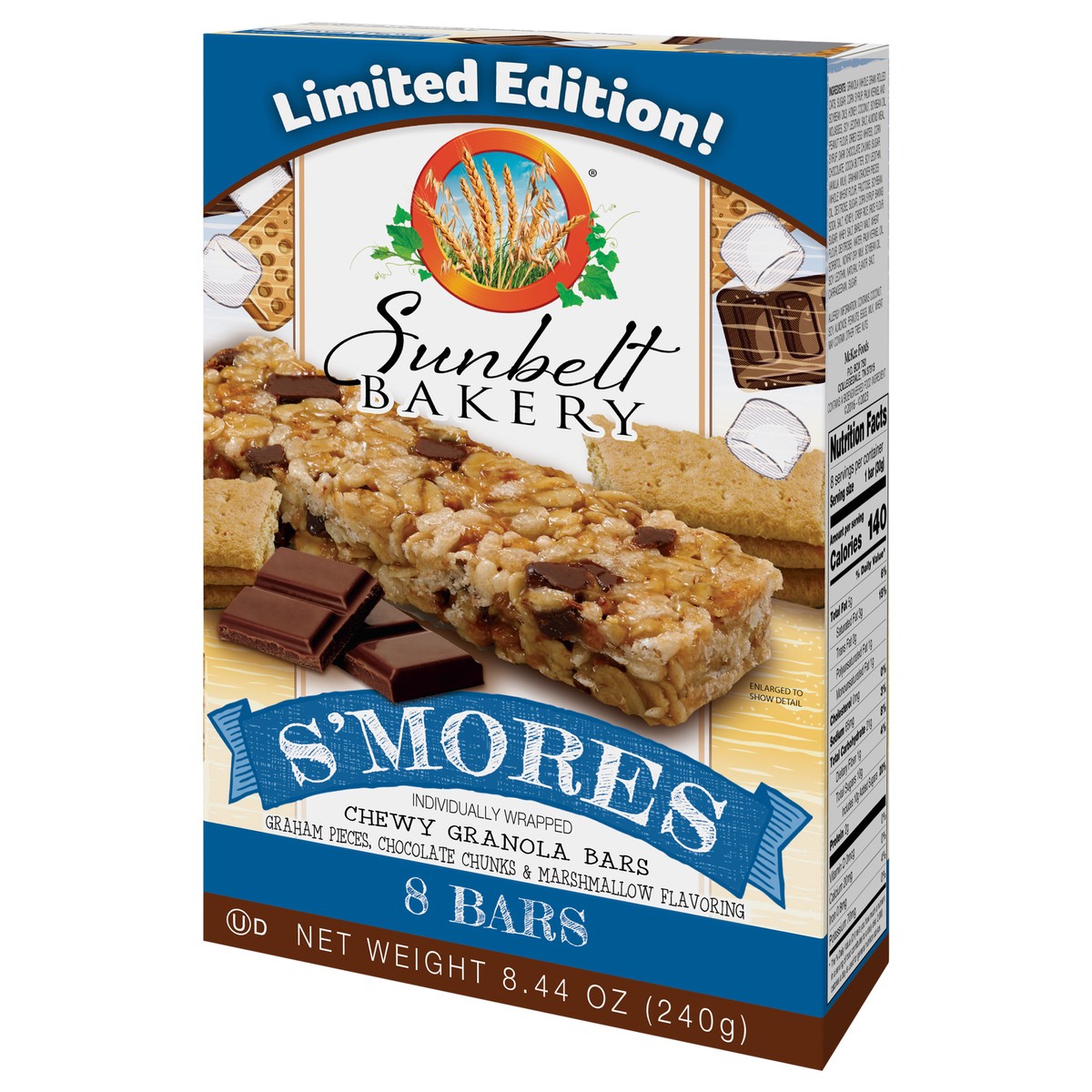 slide 3 of 9, Sunbelt Bakery S'mores Chewy Granola Bars, 8.44 oz