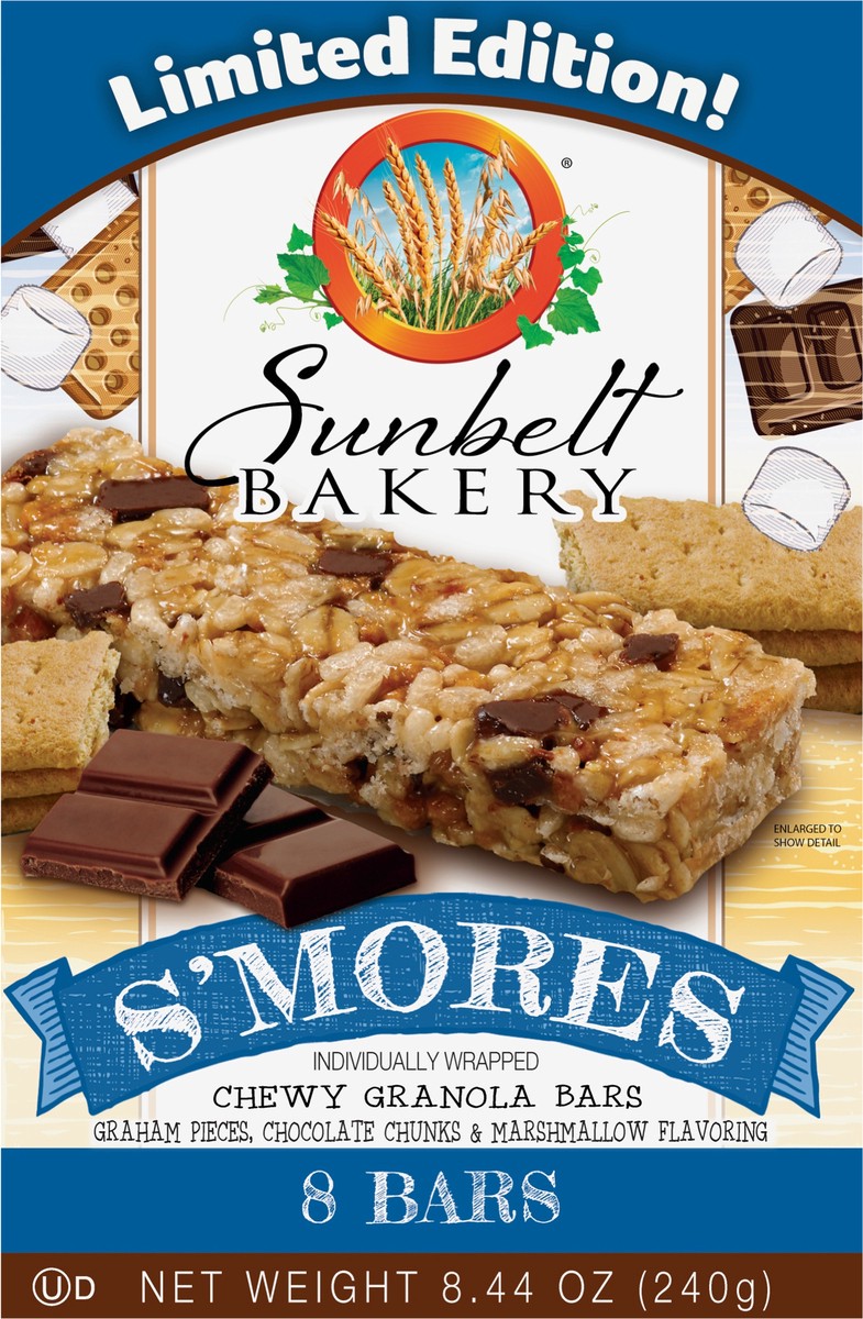 slide 6 of 9, Sunbelt Bakery S'mores Chewy Granola Bars, 8.44 oz