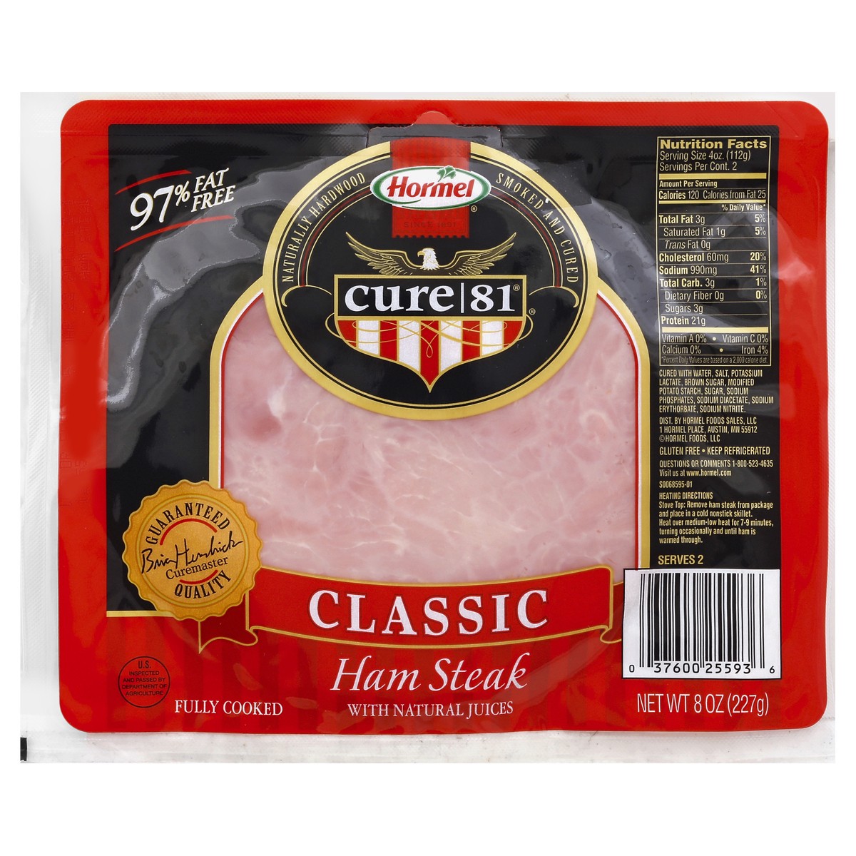 slide 5 of 6, Hormel Ham Steak 8 oz, 8 oz