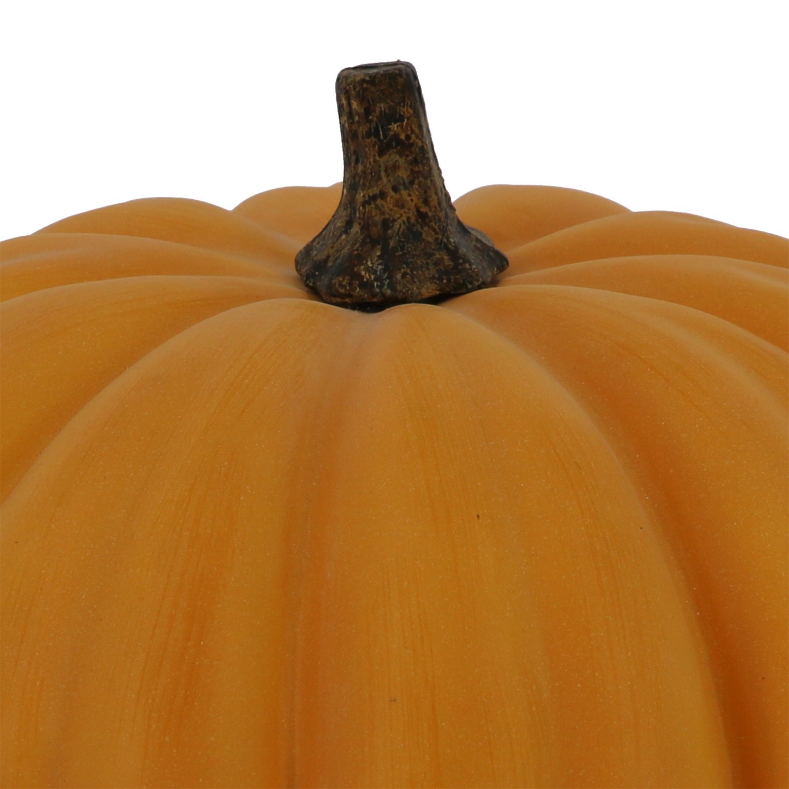 slide 2 of 2, 9.5" Flat Orange Decorative Pumpkin By Ashland, 9.5 in