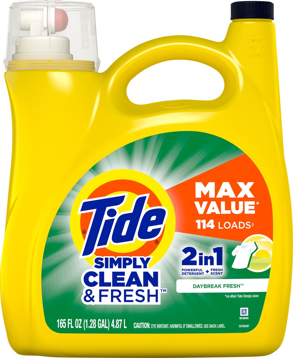 slide 5 of 6, Tide Simply He, 165 fl oz