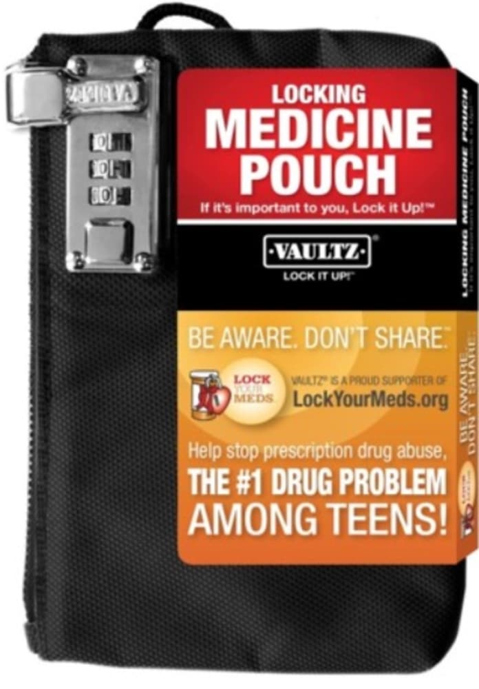 slide 1 of 1, Vaultz Locking Medicine Pouch, 1 ct