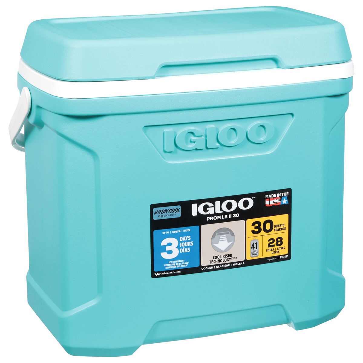 slide 7 of 11, Igloo 30 Quart Aqua Profile II Cooler 1 ea, 1 ct