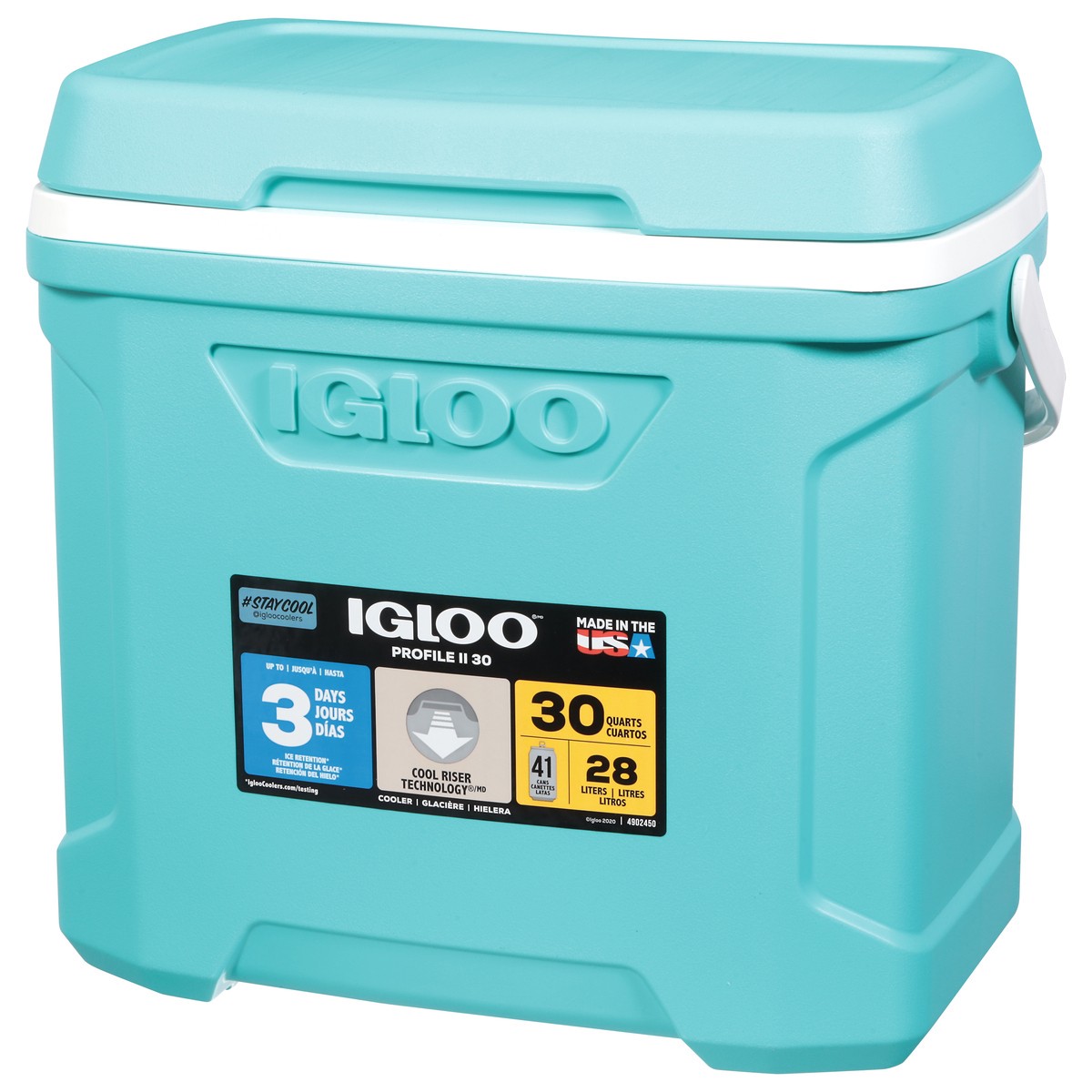 slide 9 of 11, Igloo 30 Quart Aqua Profile II Cooler 1 ea, 1 ct