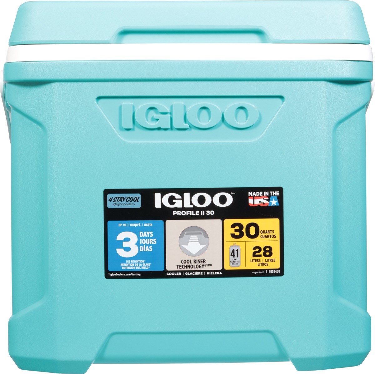 slide 2 of 11, Igloo 30 Quart Aqua Profile II Cooler 1 ea, 1 ct