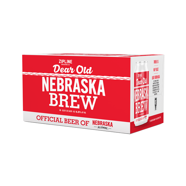 slide 1 of 1, Zipline Dear Old Nebraska Brew Cans - 12 fl oz, 6 ct; 12 oz
