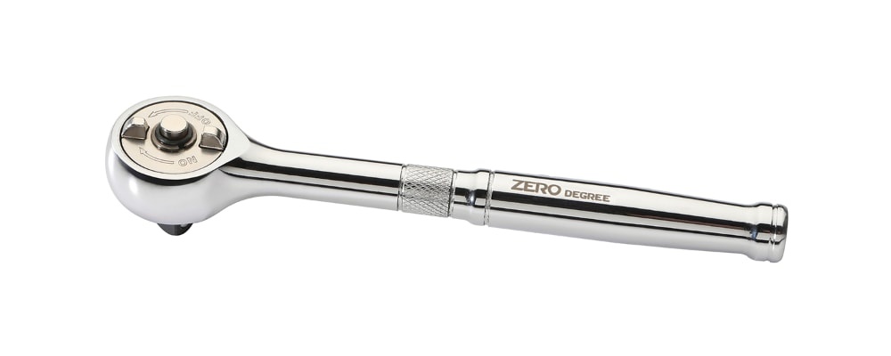slide 1 of 5, Zero Degree 1/4 Drive Gearless Ratchet With Socket Quick Release, 1 ct