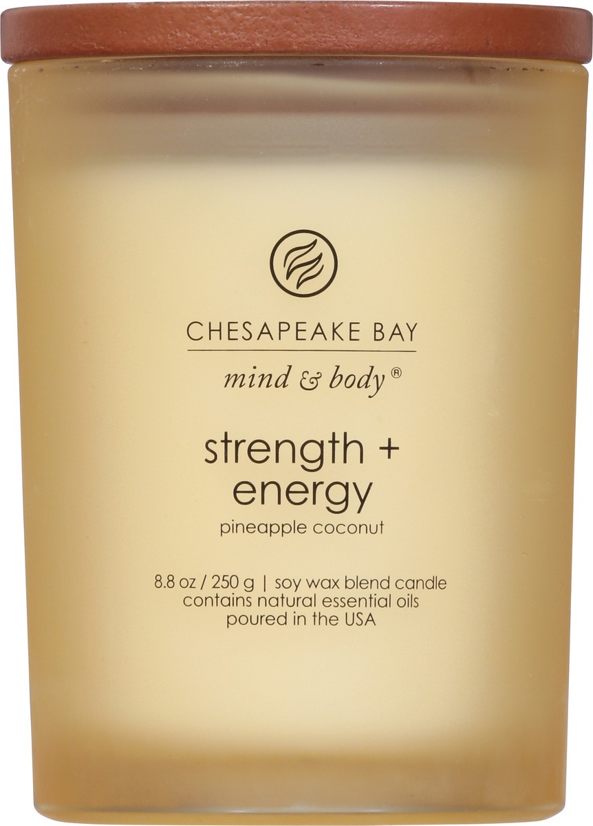 slide 6 of 9, Chesapeake Bay Candle Mind & Body Strength + Energy Pineapple Coconut Candle 8.8 oz, 8.8 oz