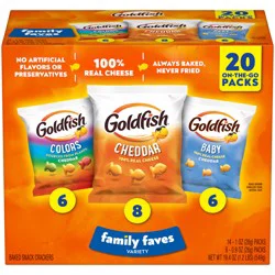 Goldfish Family Faves Crackers Variety Pack